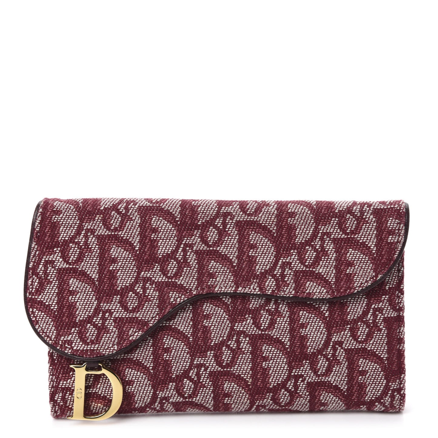 Monogram Saddle Wallet Burgundy