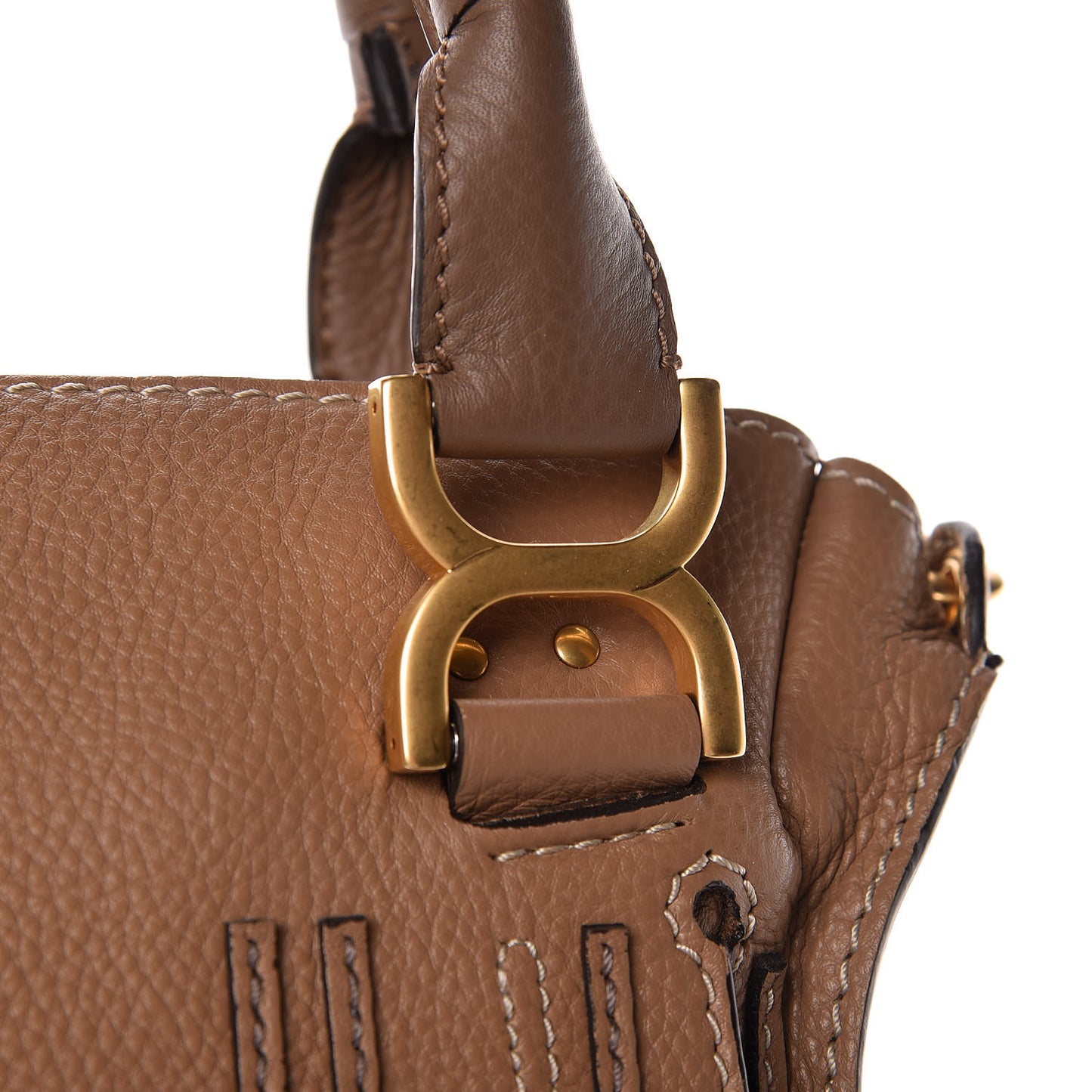 Calfskin Medium Marcie Satchel Nut