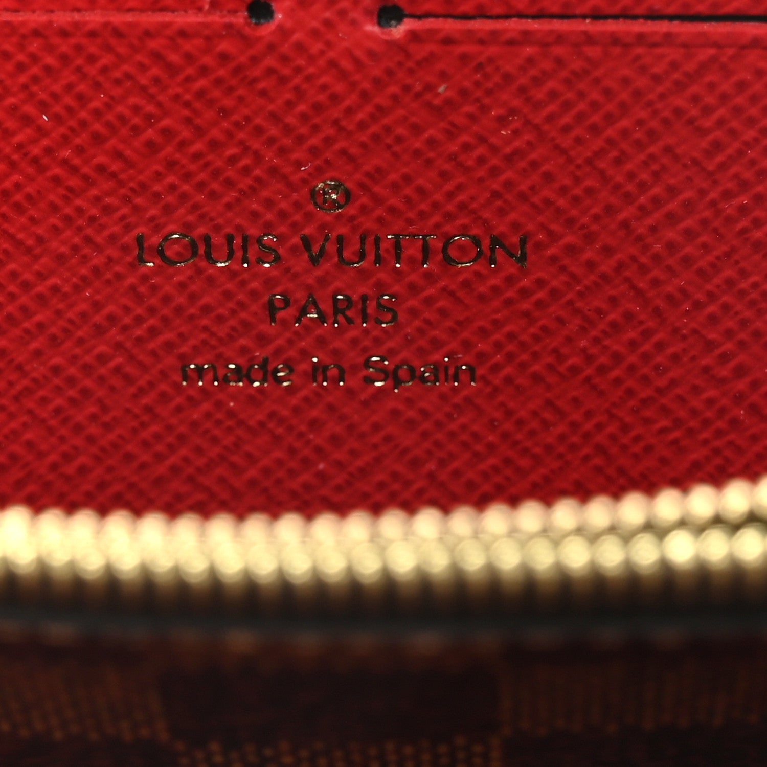 Louis Vuitton Damier Ebene Clemence Wallet Cherry 6 of 7
