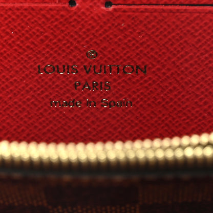 Louis Vuitton Damier Ebene Clemence Wallet Cherry 6 of 7