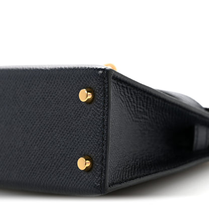 Hermes Epsom Mini Kelly Sellier 20 Bleu Indigo 10 of 14