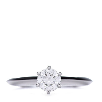 Tiffany Platinum Diamond .40ct Solitaire Engagement Ring 46 3.75 2 of 6