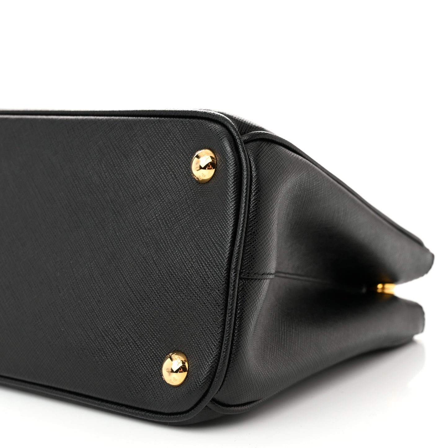 Saffiano Small Galleria Double Zip Tote Black