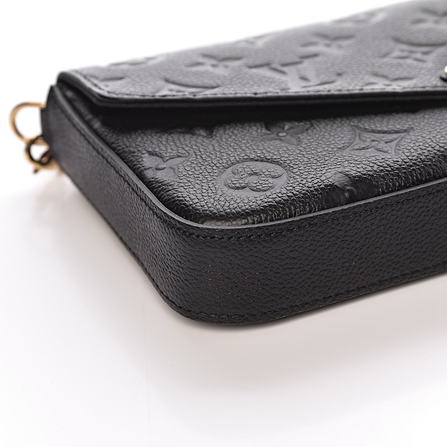 Louis Vuitton Empreinte Pochette Felicie Chain Wallet Black 10 of 12
