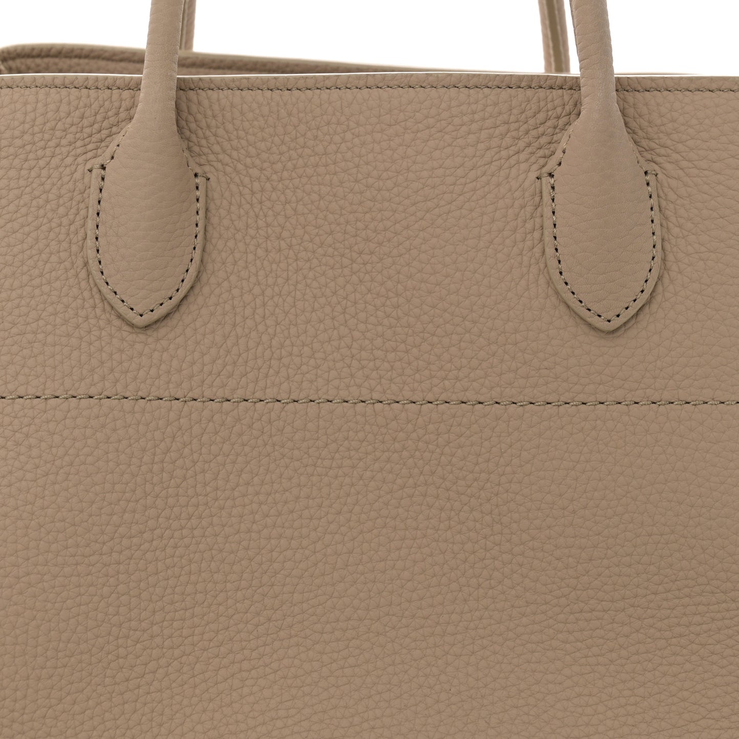 Matte Grained Calfskin Soft Margaux 15 Dark Taupe