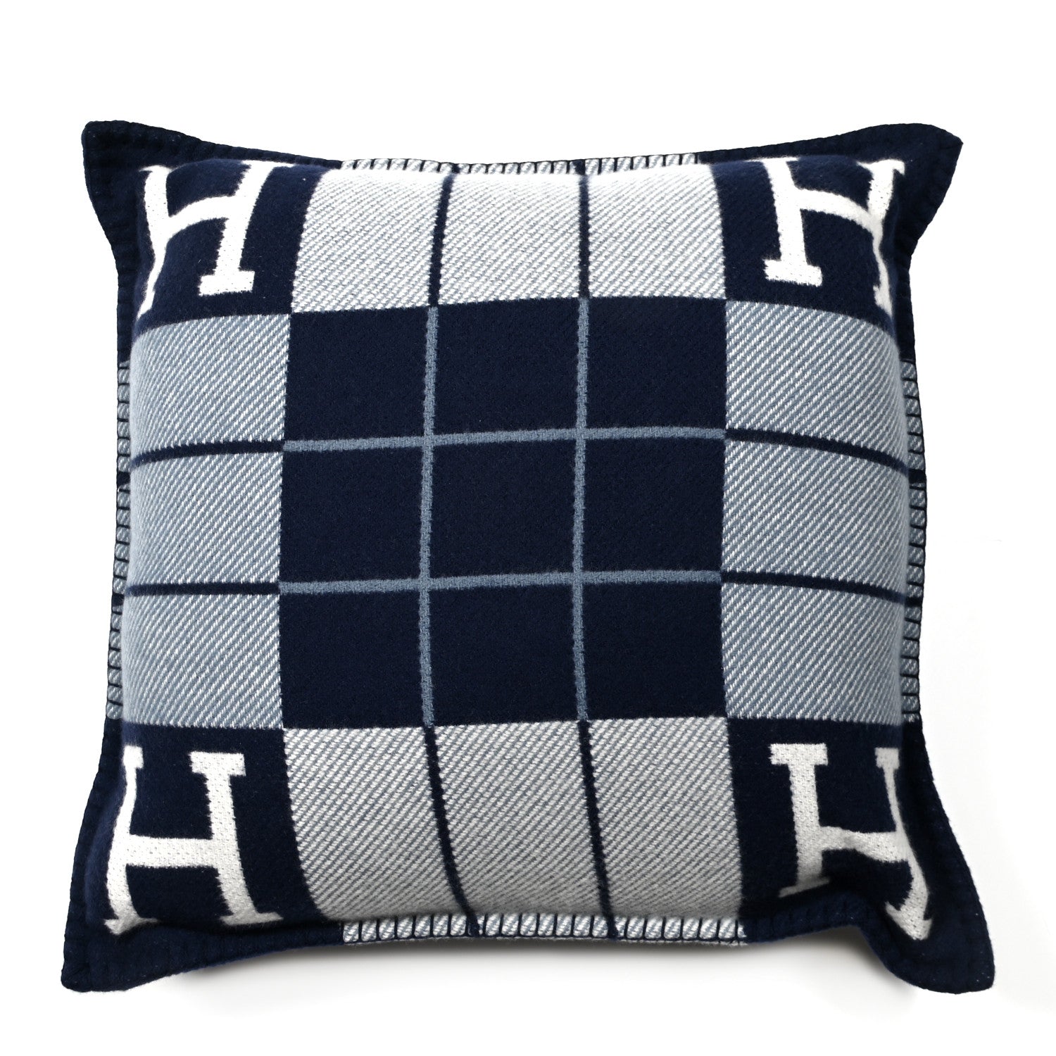Hermes Wool Cashmere Avalon III Pillow PM Ecru Caban 1 of 3