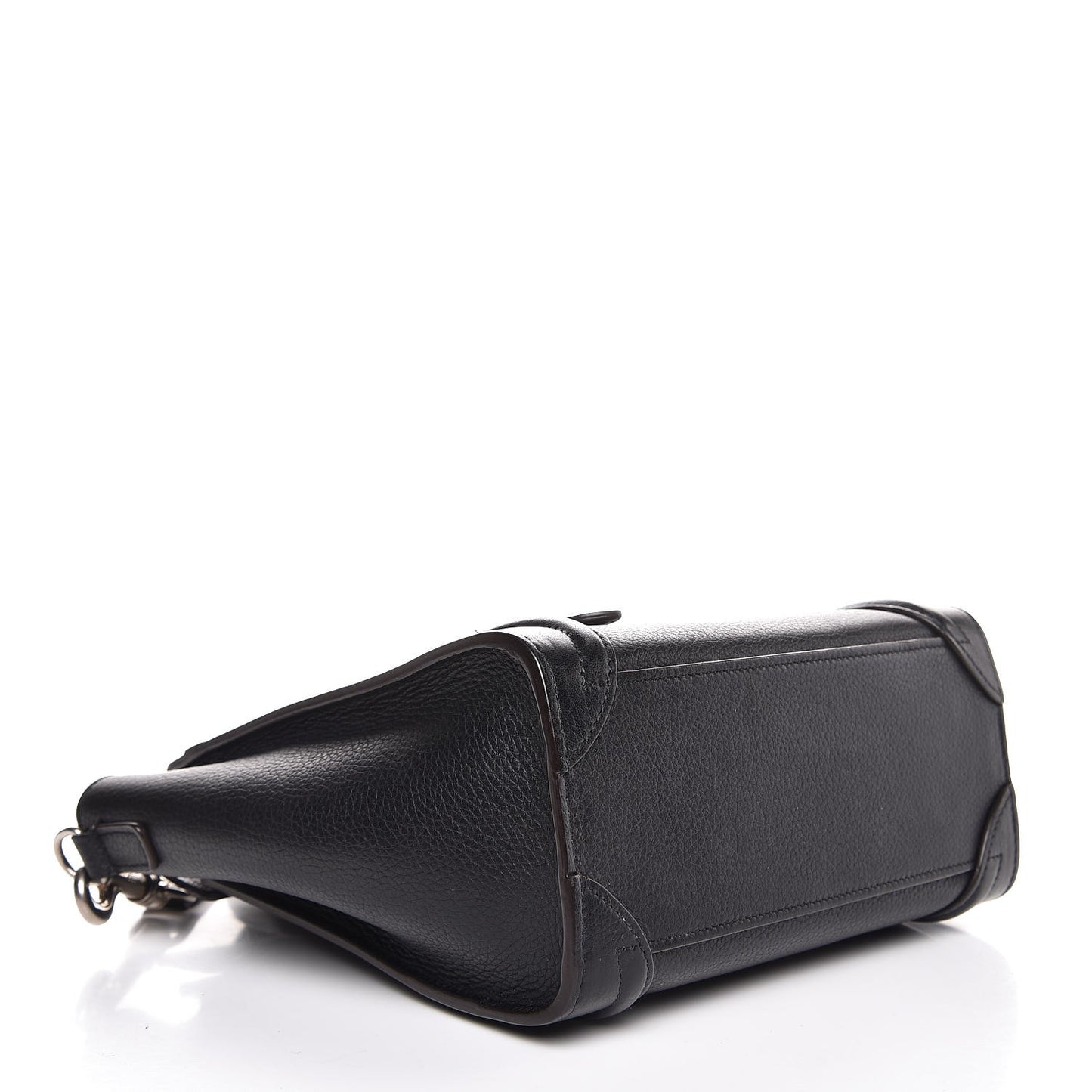 Drummed Calfskin Nano Luggage Black