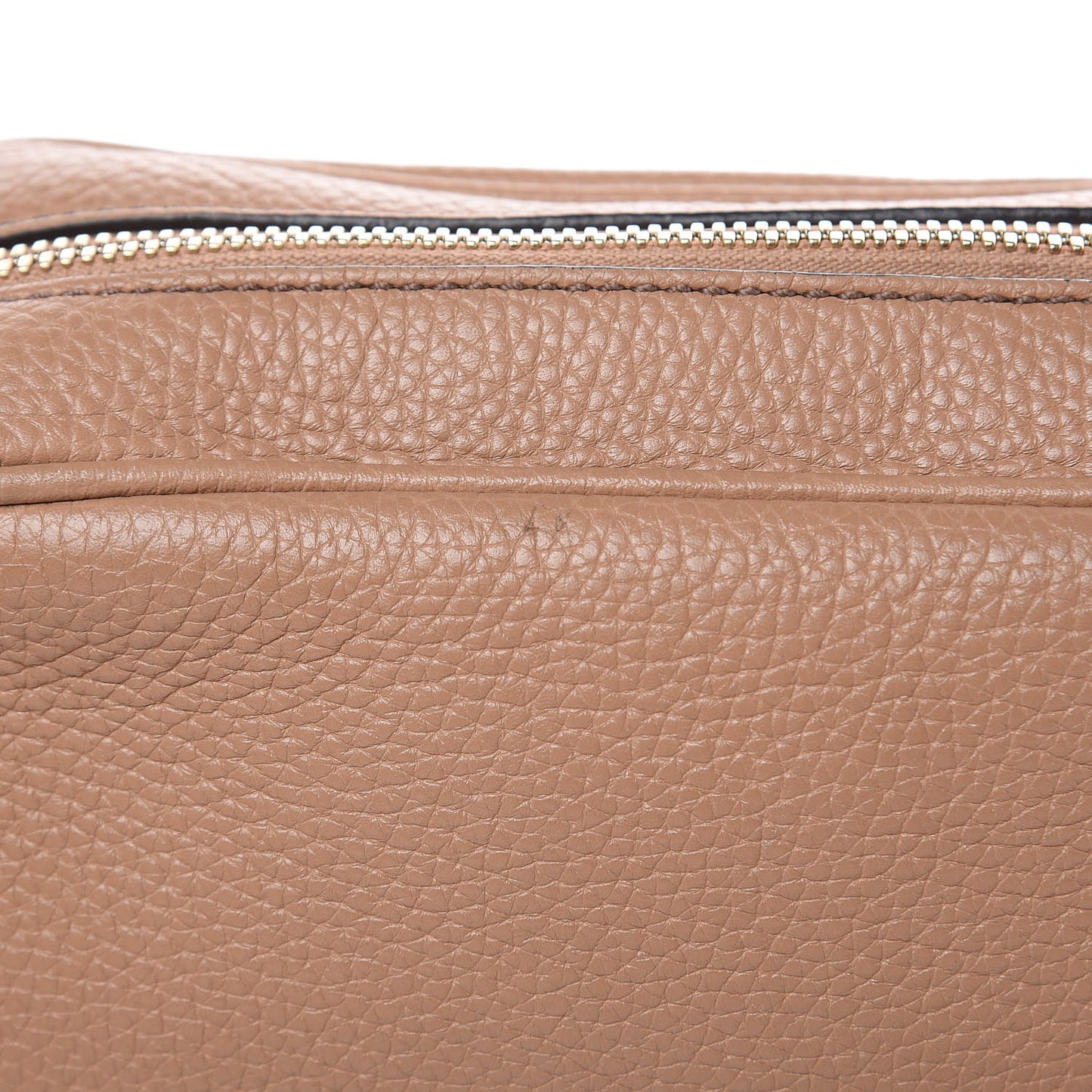 Pebbled Calfskin Small Soho Disco Bag Rose Beige