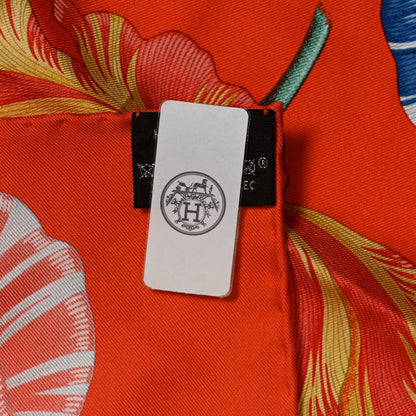 Hermes Silk Tulipomanie Scarf 90 Vermillon Rose Multicolor 11 of 12
