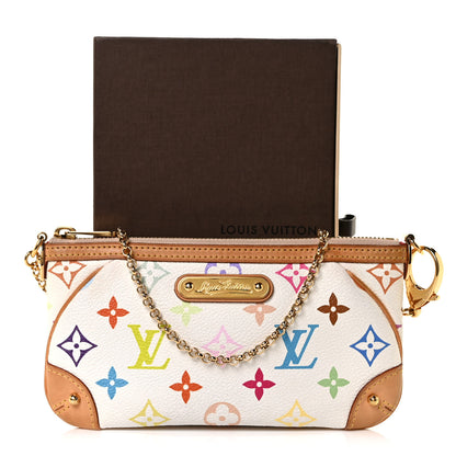 Louis Vuitton Monogram Multicolor Pochette Milla MM White 10 of 10