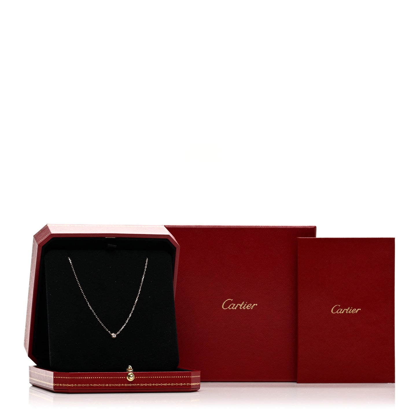 18K Pink Gold Diamond SM D'Amour Pendant Necklace