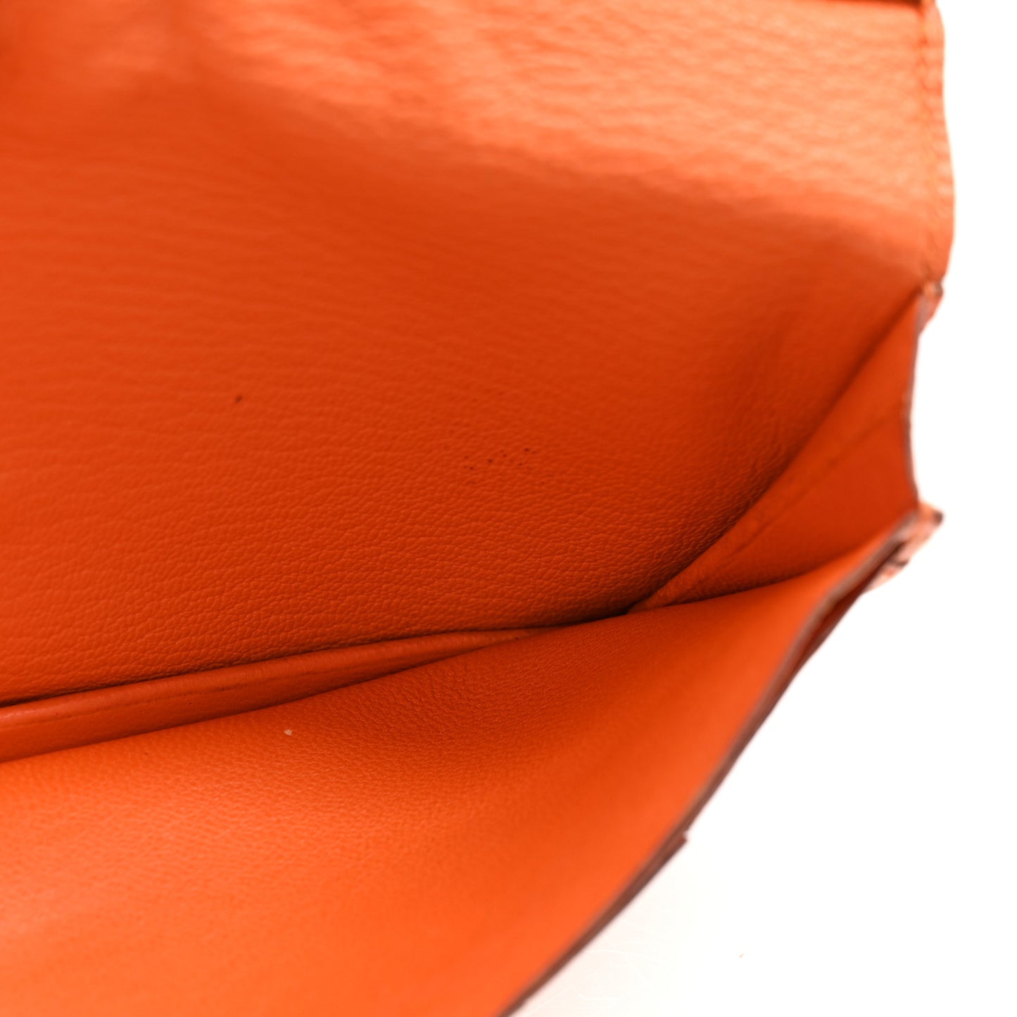 Chevre Mysore Bearn Gusset Wallet Orange