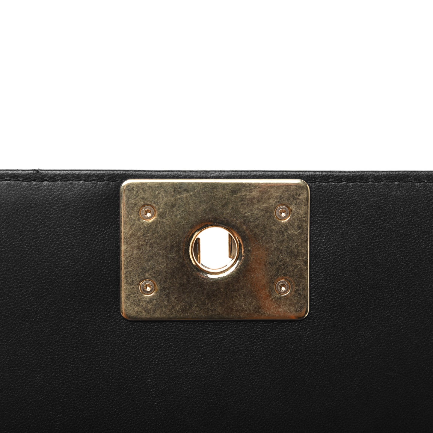 Lambskin Quilted New Medium Boy Flap Navy Blue