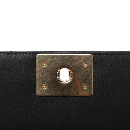 Chanel Lambskin Quilted New Medium Boy Flap Navy Blue 11 of 17