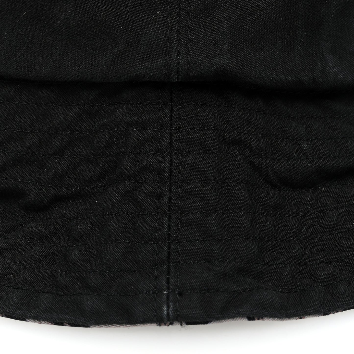 Polyester Cotton Oblique Teddy-D Brim Bucket Hat 58 Black