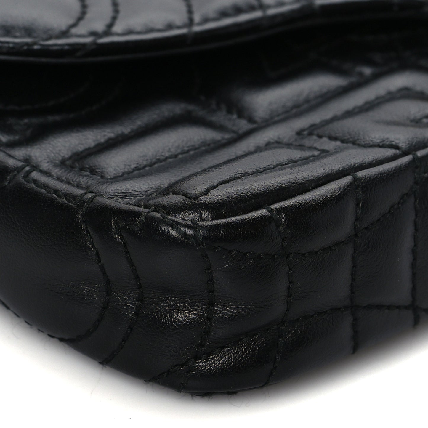 Calfskin Quilted Gancini Mini Bag Black