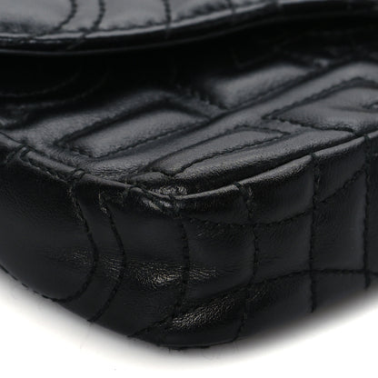 Salvatore Ferragamo Calfskin Quilted Gancini Mini Bag Black 9 of 10