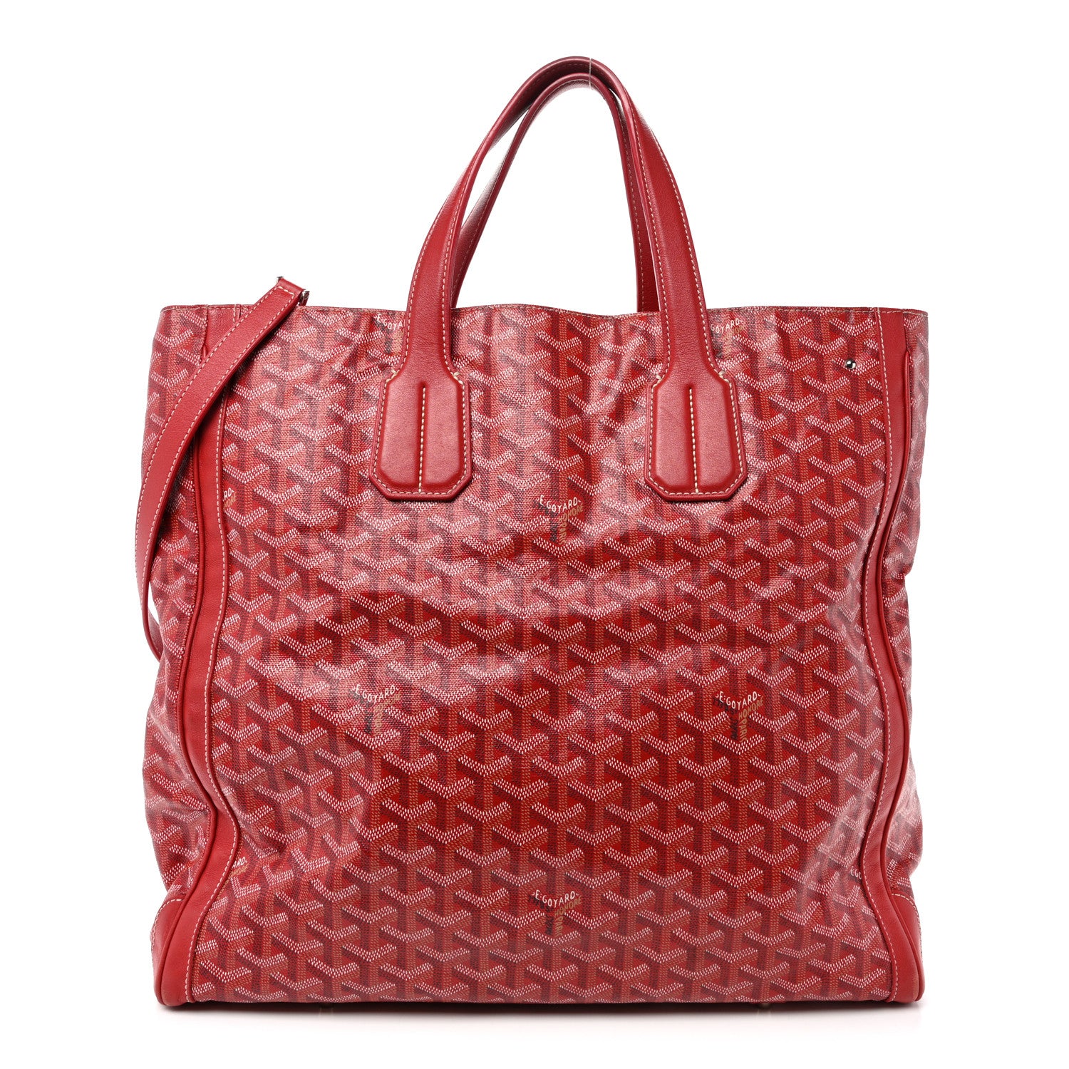 Goyard Goyardine Voltaire Tote Red 1 of 11