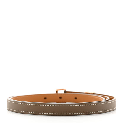 Hermes Vache Hunter 15mm Guillochee Pop H Belt Etoupe 2 of 7
