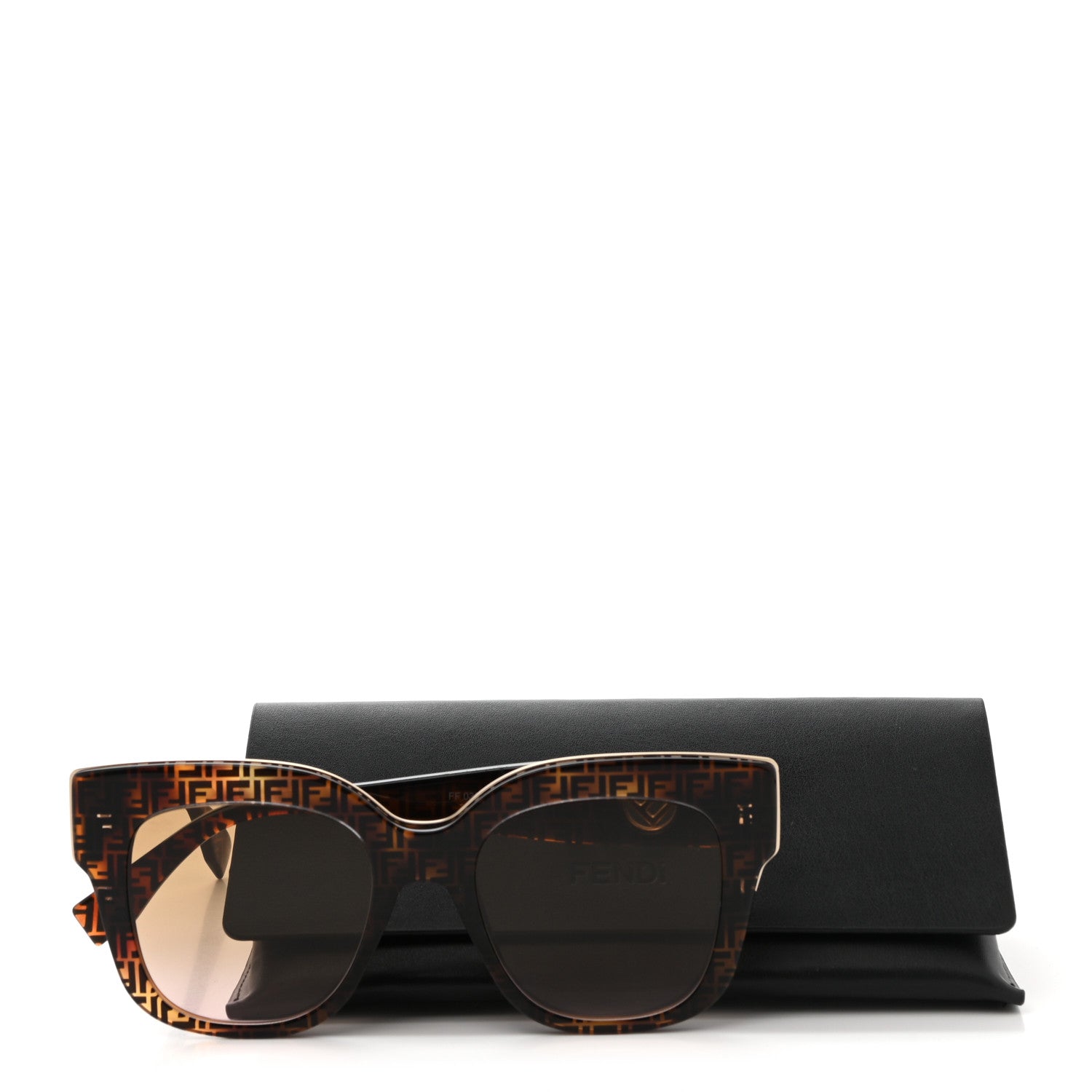 Fendi Acetate F is Fendi 51mm Cat Eye Sunglasses FF 0359/S Tortoise Camouflage 7 of 7