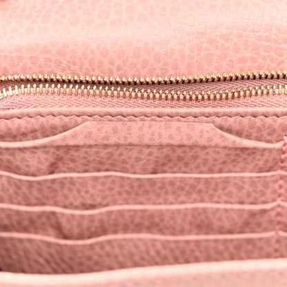 Gucci Dollar Calfskin Interlocking G Chain Wallet Soft Pink 15 of 17