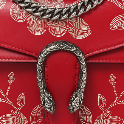 Gucci Calfskin Chinese New Year Mini Dionysus Shoulder Bag Hibiscus Red 11 of 13