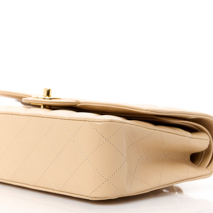 Chanel Caviar Quilted Medium Double Flap Beige 11 of 12
