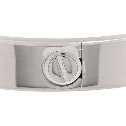 Cartier 18K White Gold LOVE Bracelet 18 6 of 9