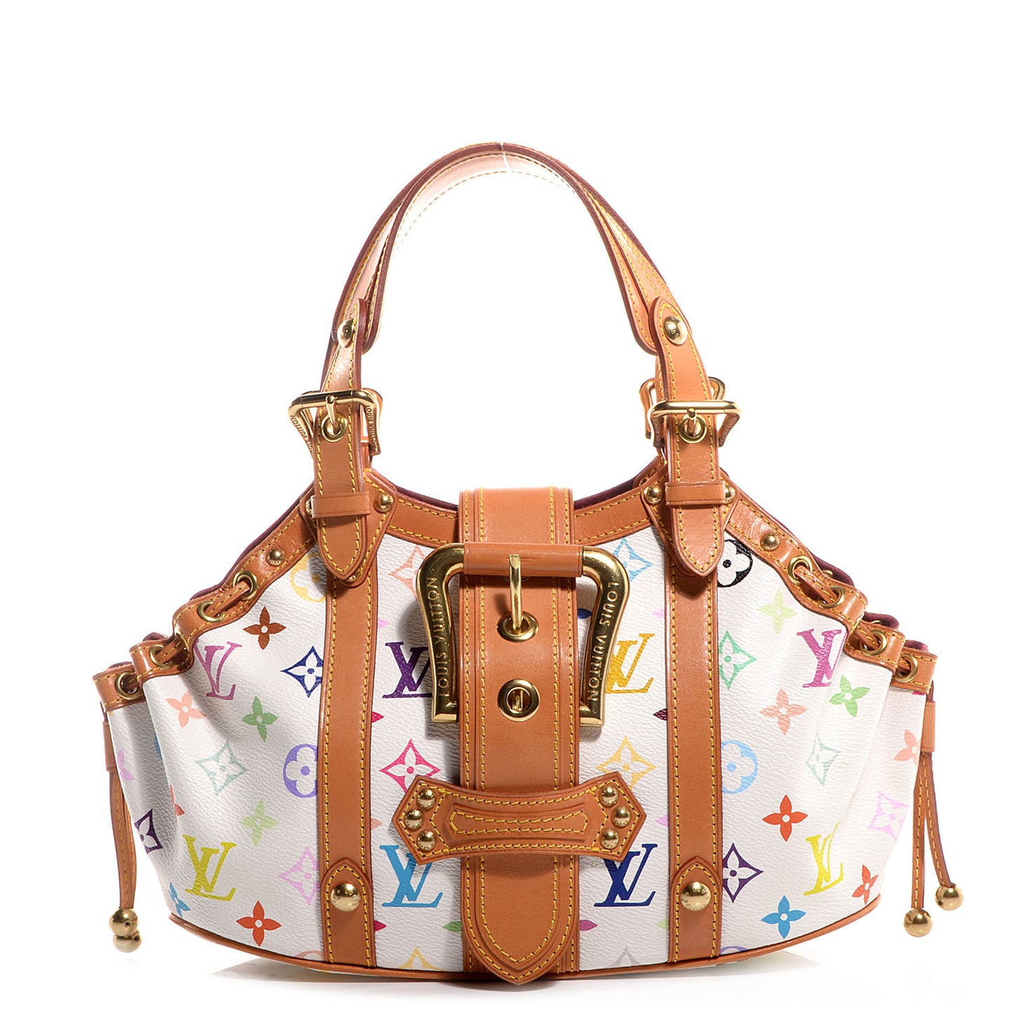 Monogram Multicolor Theda GM White