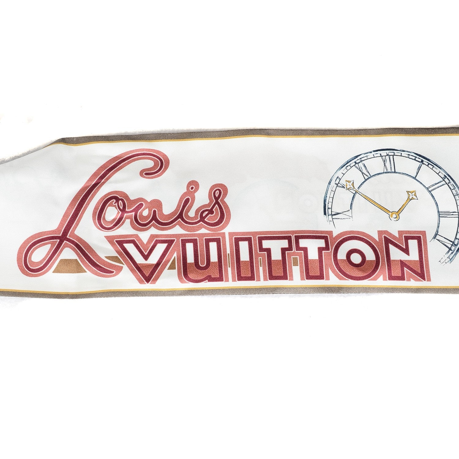 Louis Vuitton Silk LV Comics Bandeau Taupe 5 of 6