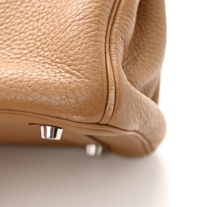 Hermes Taurillon Clemence Birkin 30 Biscuit 12 of 16