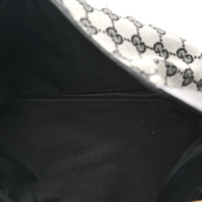 Gucci Monogram Lobster Clasp Jackie O Hobo Beige Black 5 of 10