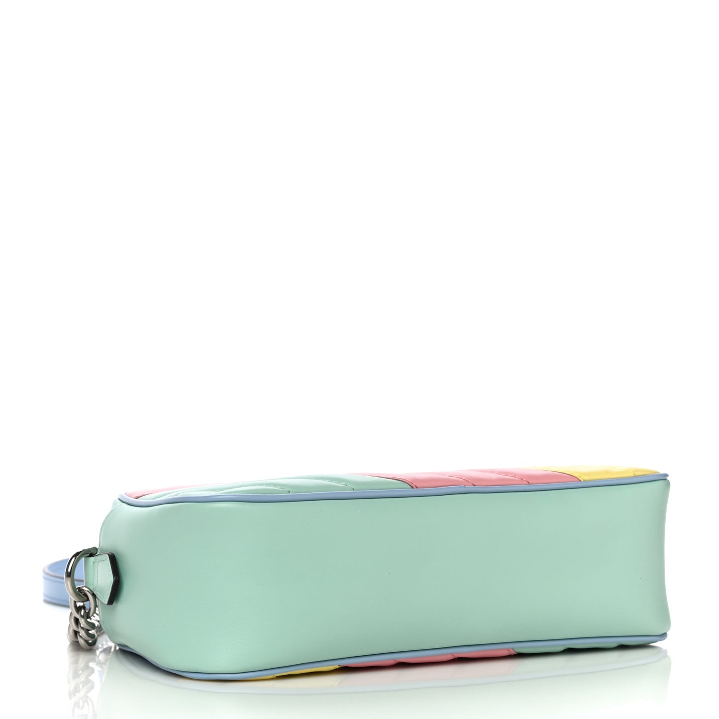 Calfskin Matelasse Diagonal Small GG Marmont Chain Shoulder Bag Multicolor Pastel