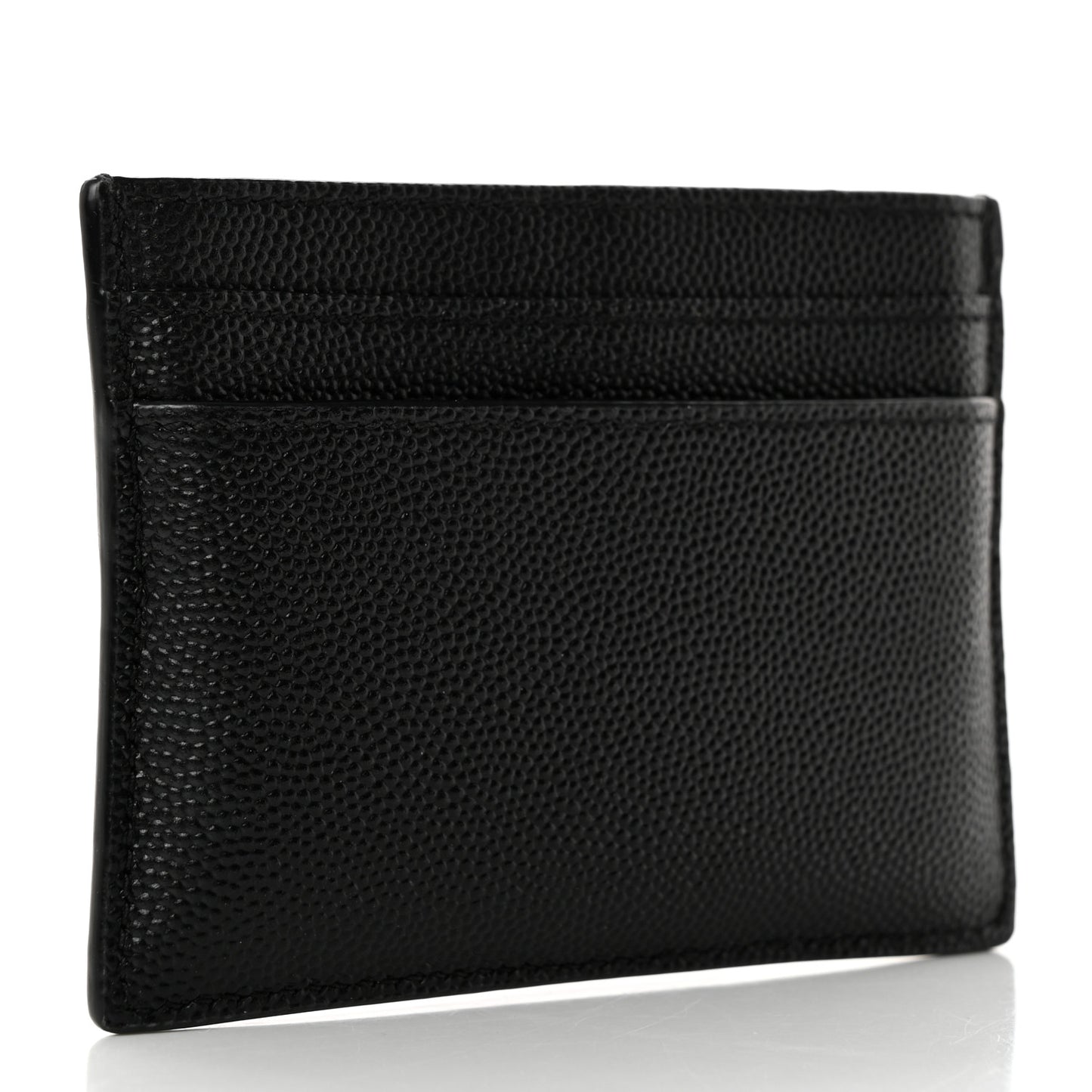 Grain De Poudre Monogram Credit Card Case Black