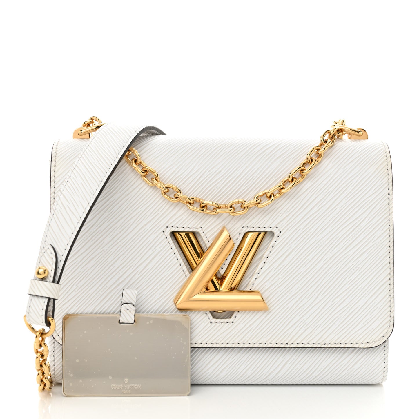 Epi Twist Shoulder Bag MM White