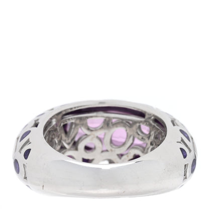 Roberto Coin Sterling Silver Amethyst Capri Plus Ring 51 5.75 3 of 4