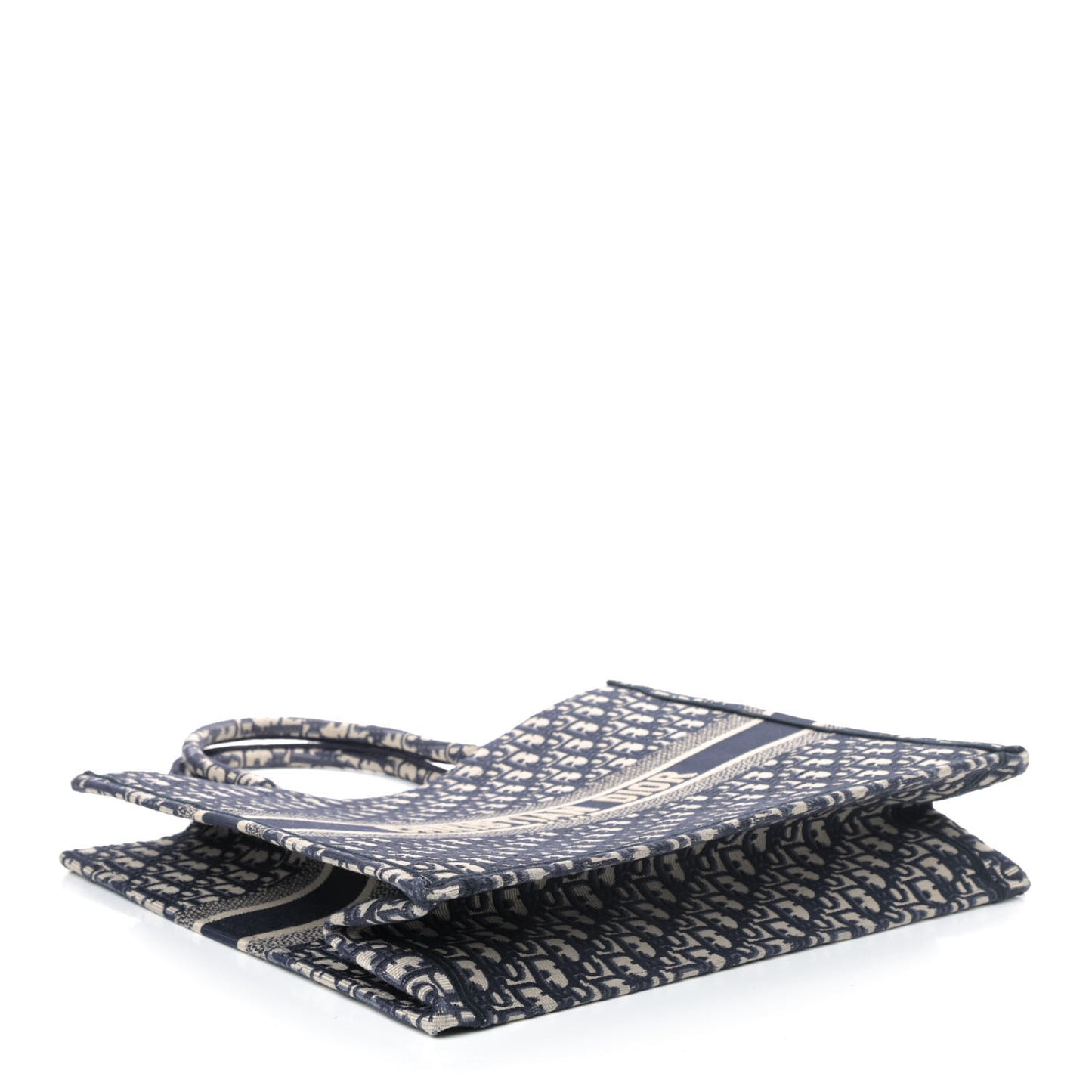Oblique Book Tote Blue Multicolor