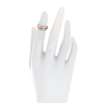 Cartier 18K Pink Yellow White Gold Classic Trinity Ring 44 3 2 of 7