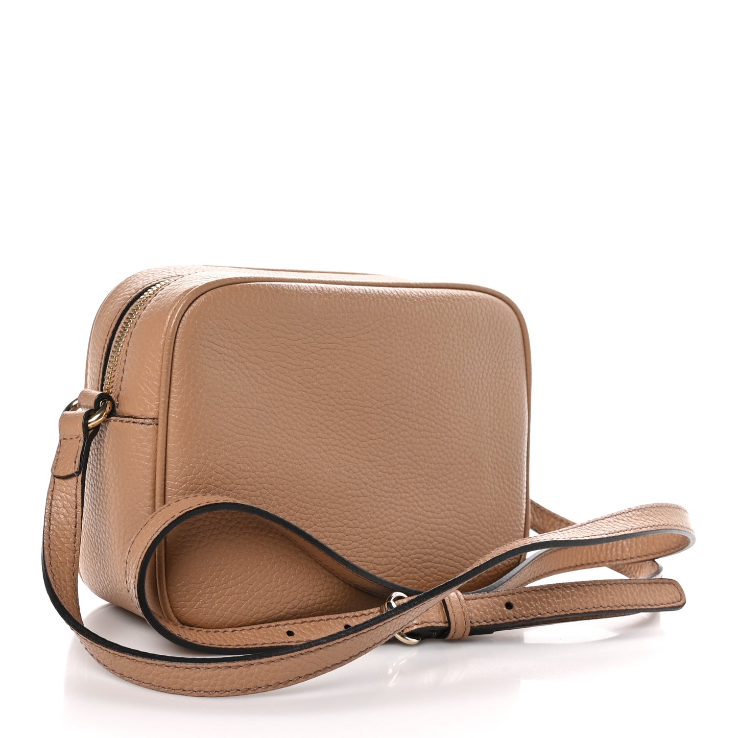 Pebbled Calfskin Small Soho Disco Bag Camelia
