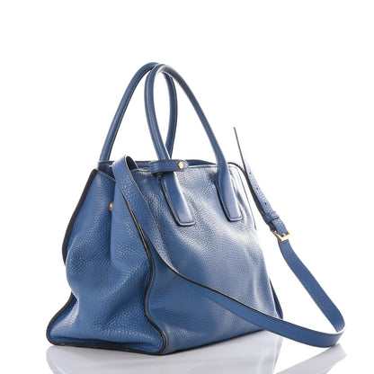 Prada Vitello Daino Tote Cobalto 2 of 18