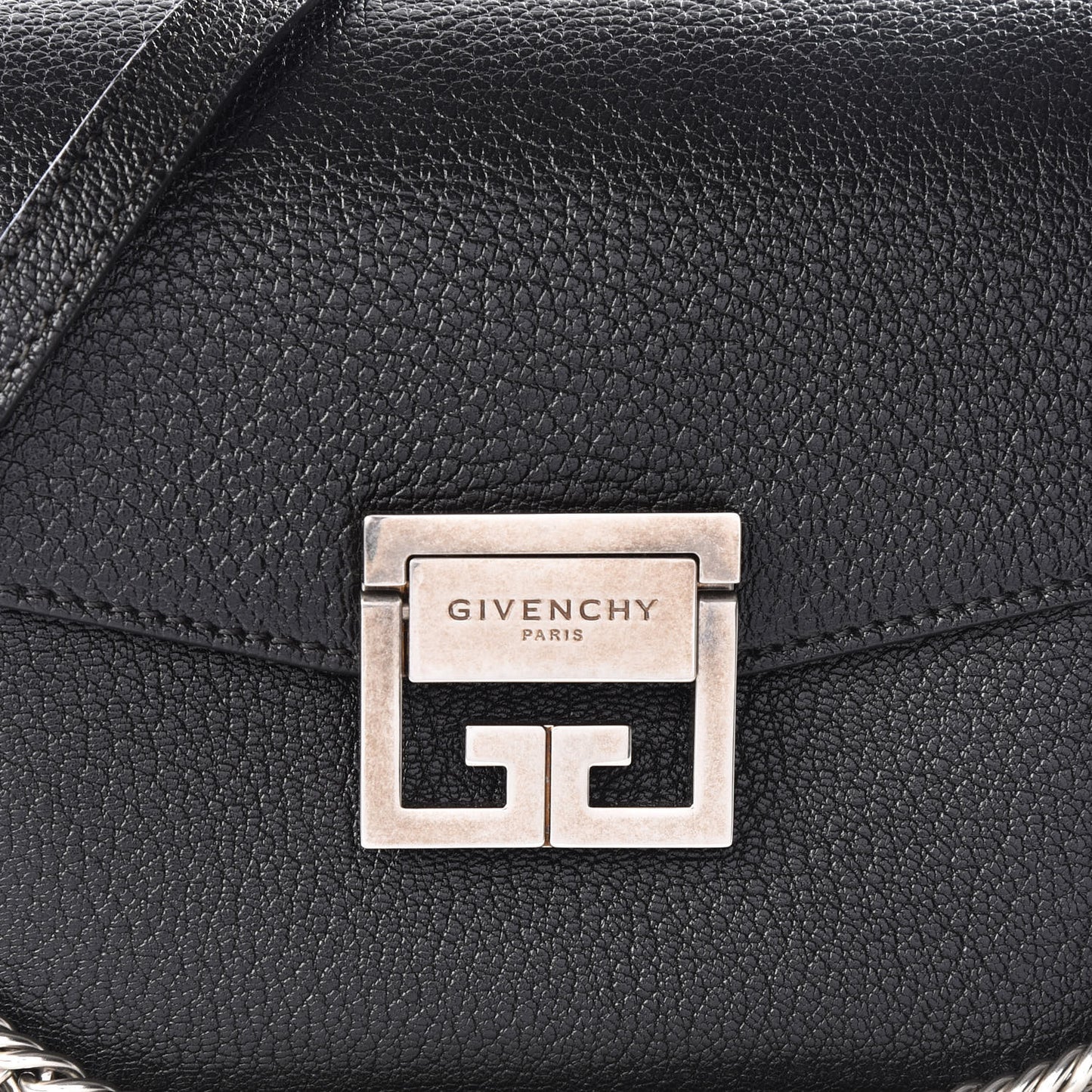 Goatskin Small GV3 Shoulder Bag Black