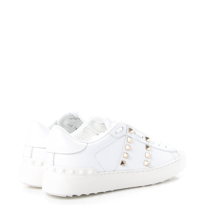 Valentino Garavani Calfskin Rockstud Untitled Open Sneakers 36.5 White 4 of 10
