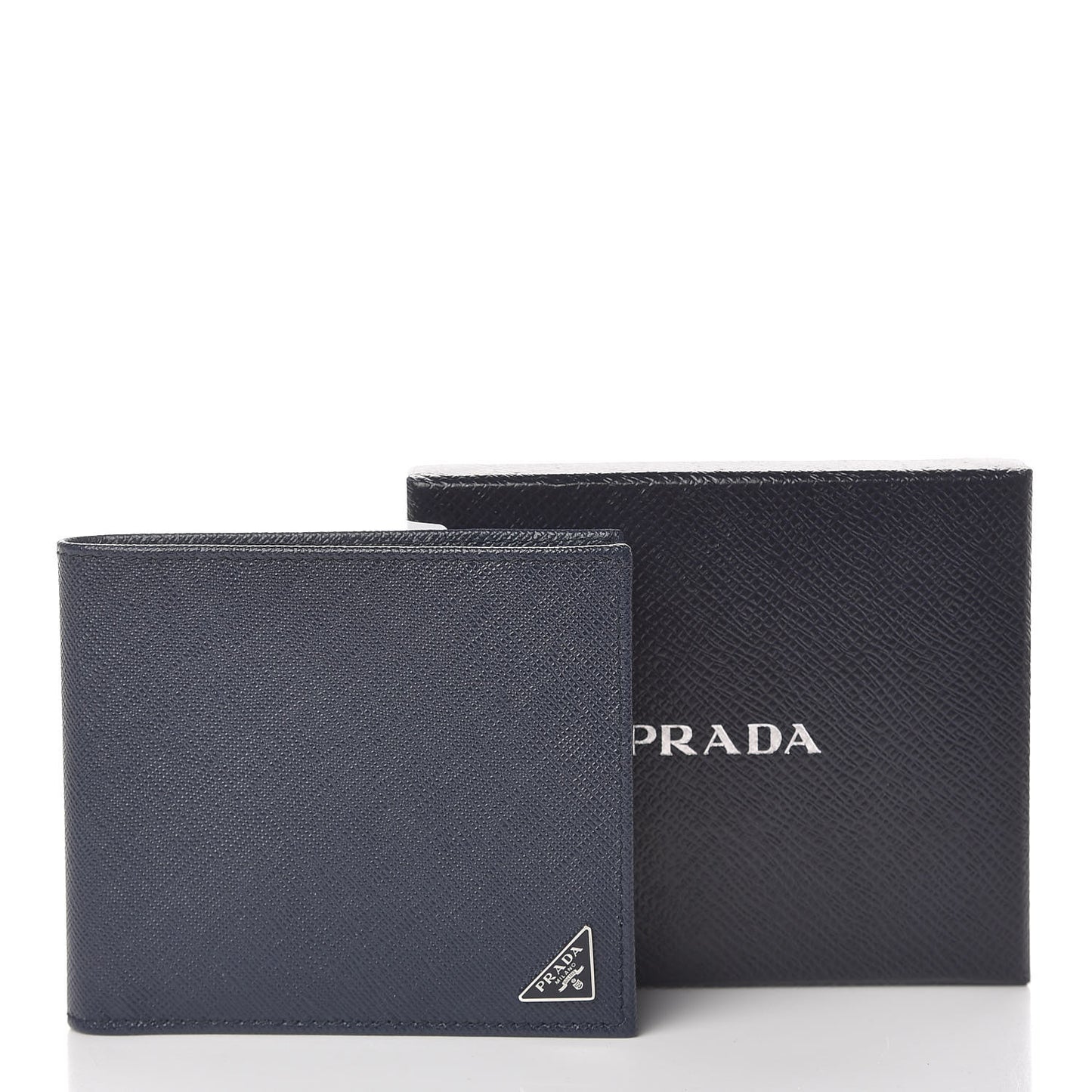 Saffiano Triangle Bi-Fold Wallet Baltico