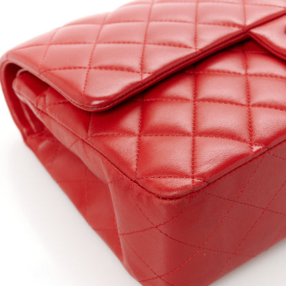 Chanel Lambskin Quilted Medium Double Flap Red 13 of 13