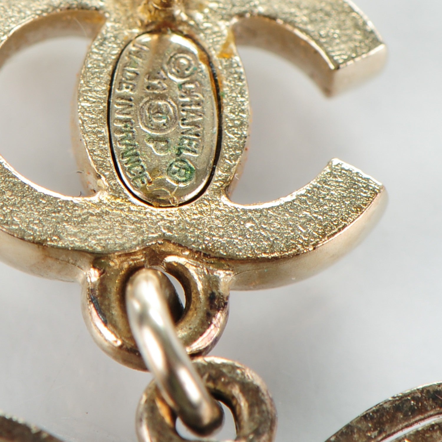 Chanel Crystal CC Butterfly Earrings Gold 6 of 6