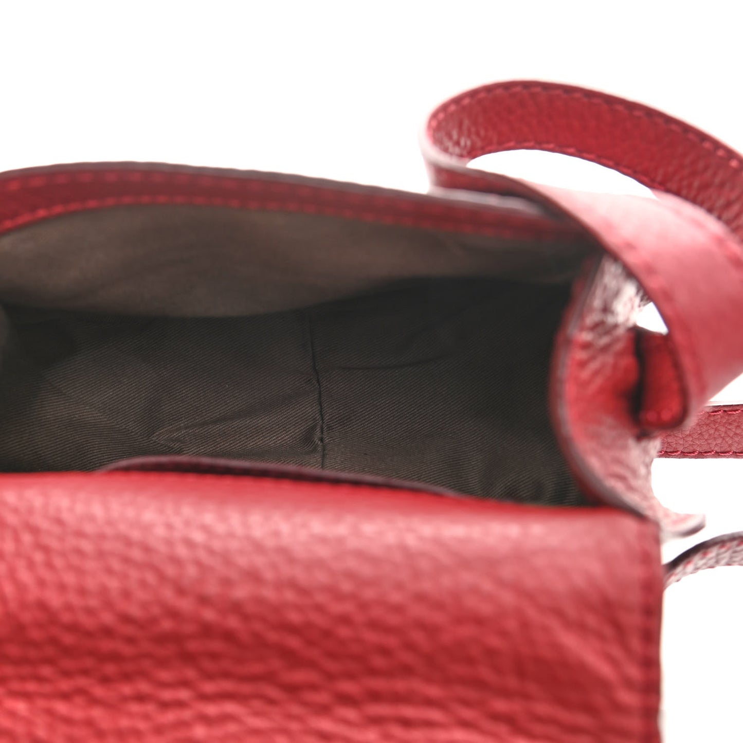 Calfskin Mini Marcie Round Crossbody Bag Berry Cupcake