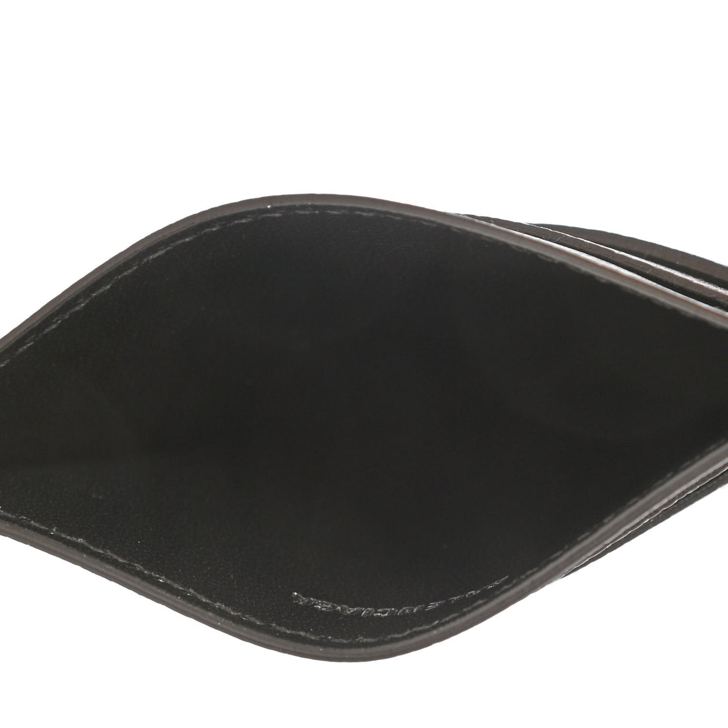 Grained Calfskin BB Card Holder Black