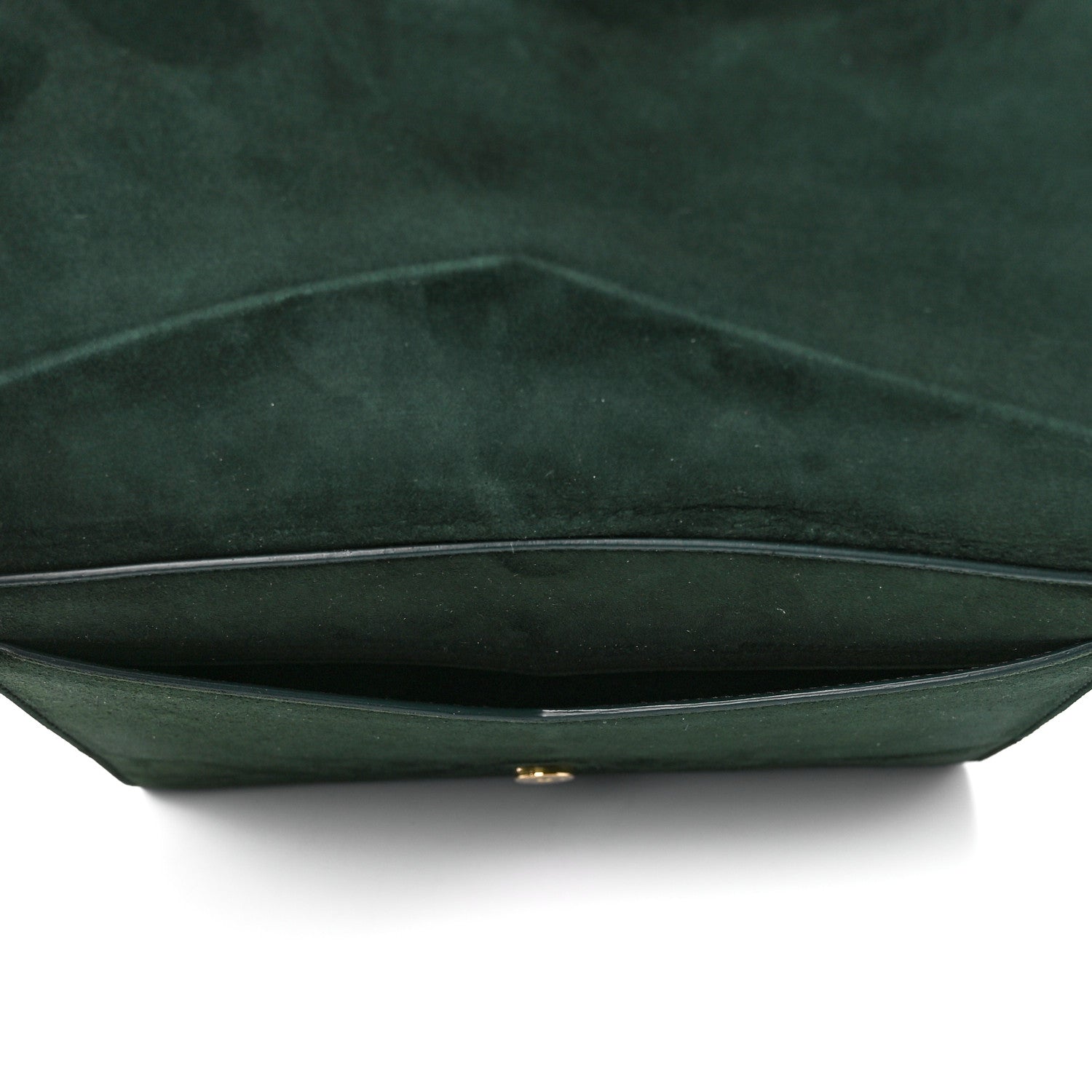 Saint Laurent Suede Sulpice Monogram Medium Shoulder Bag Green 6 of 12
