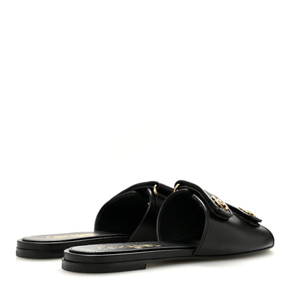 Chanel Lambskin Velcro Mules 39 Black 5 of 10