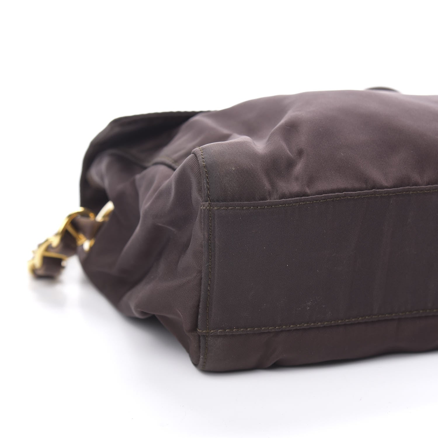 Prada Nylon Tessuto Chain Shoulder Bag Ebano 8 of 10